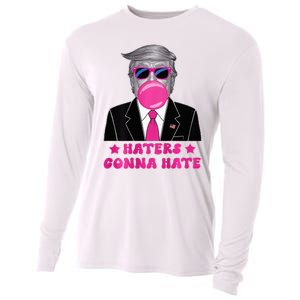 Haters Gonna Hate Funny Sunglasses Trump Bubble Gum 2024 Cooling Performance Long Sleeve Crew