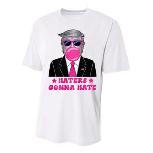 Haters Gonna Hate Funny Sunglasses Trump Bubble Gum 2024 Performance Sprint T-Shirt