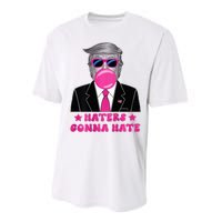 Haters Gonna Hate Funny Sunglasses Trump Bubble Gum 2024 Performance Sprint T-Shirt