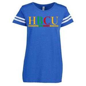 HBCU Grad History Historical Black College Graduate Enza Ladies Jersey Football T-Shirt