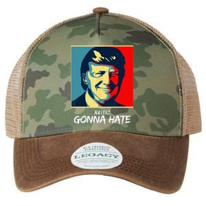 Haters Gonna Hate Quote Funny Saying Trump Legacy Tie Dye Trucker Hat