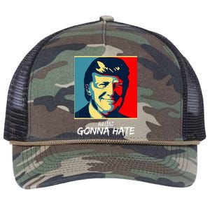 Haters Gonna Hate Quote Funny Saying Trump Retro Rope Trucker Hat Cap