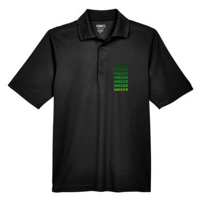 Hacker Green Men's Origin Performance Piqué Polo