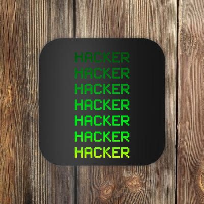Hacker Green Coaster