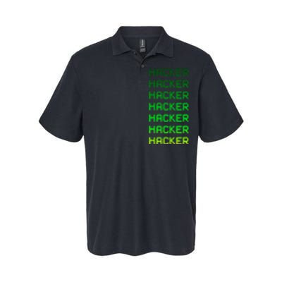 Hacker Green Softstyle Adult Sport Polo