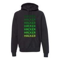 Hacker Green Premium Hoodie