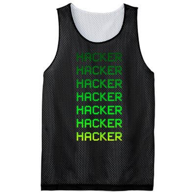 Hacker Green Mesh Reversible Basketball Jersey Tank