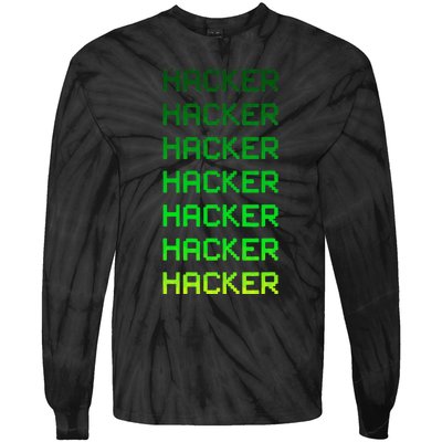 Hacker Green Tie-Dye Long Sleeve Shirt