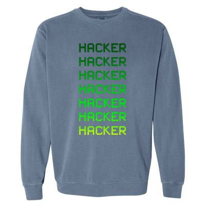 Hacker Green Garment-Dyed Sweatshirt