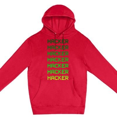 Hacker Green Premium Pullover Hoodie