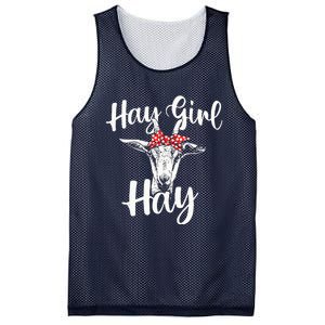 Hay Girl Hay Goat Whisperer Farm Animal Rancher Farmer Mesh Reversible Basketball Jersey Tank