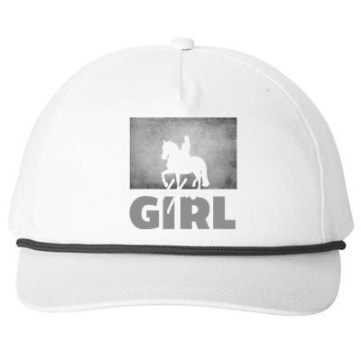 Horse Girl Horseback Riding Snapback Five-Panel Rope Hat