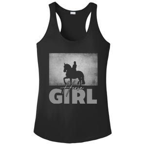 Horse Girl Horseback Riding Ladies PosiCharge Competitor Racerback Tank