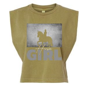 Horse Girl Horseback Riding Garment-Dyed Women's Muscle Tee