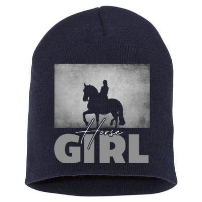 Horse Girl Horseback Riding Short Acrylic Beanie