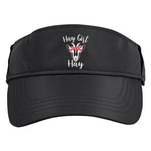 Hay Girl Hay Funny Goat Lover For Girl Adult Drive Performance Visor