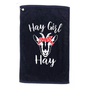 Hay Girl Hay Funny Goat Lover For Girl Platinum Collection Golf Towel