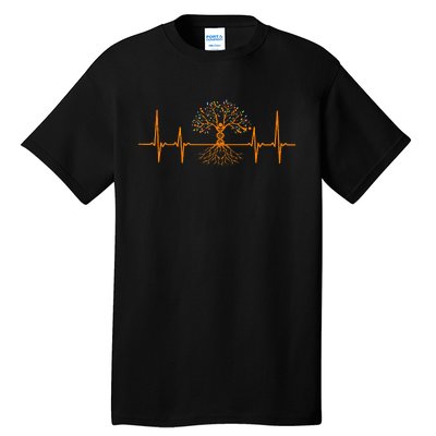 Heartbeat Genealogy Tall T-Shirt