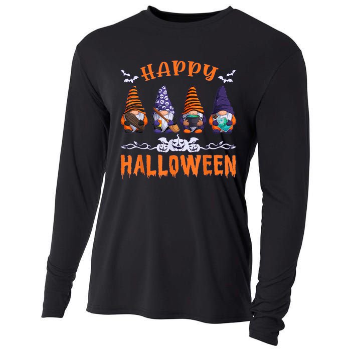 Halloween Gnomes Happy Halloween Cooling Performance Long Sleeve Crew