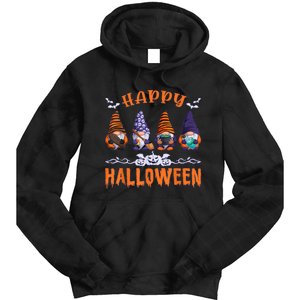 Halloween Gnomes Happy Halloween Tie Dye Hoodie