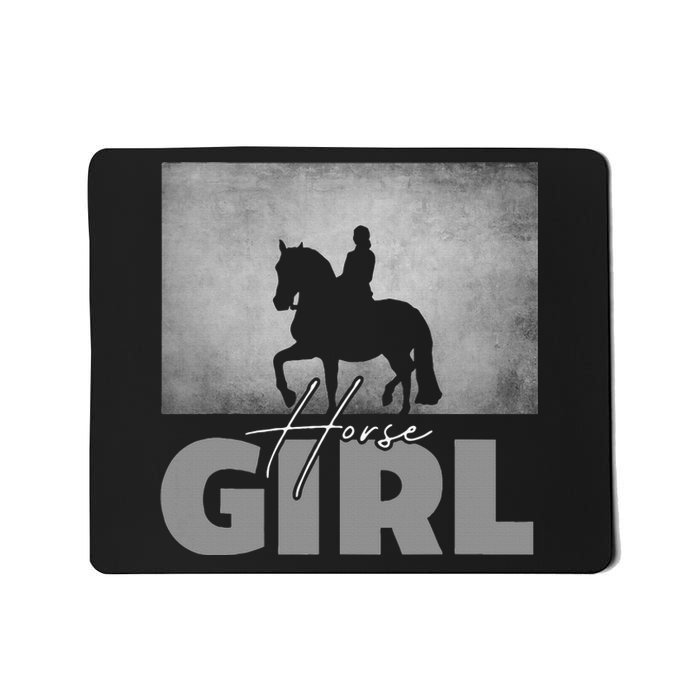 Horse Girl Horseback Riding Mousepad