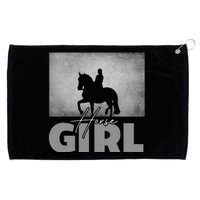 Horse Girl Horseback Riding Grommeted Golf Towel