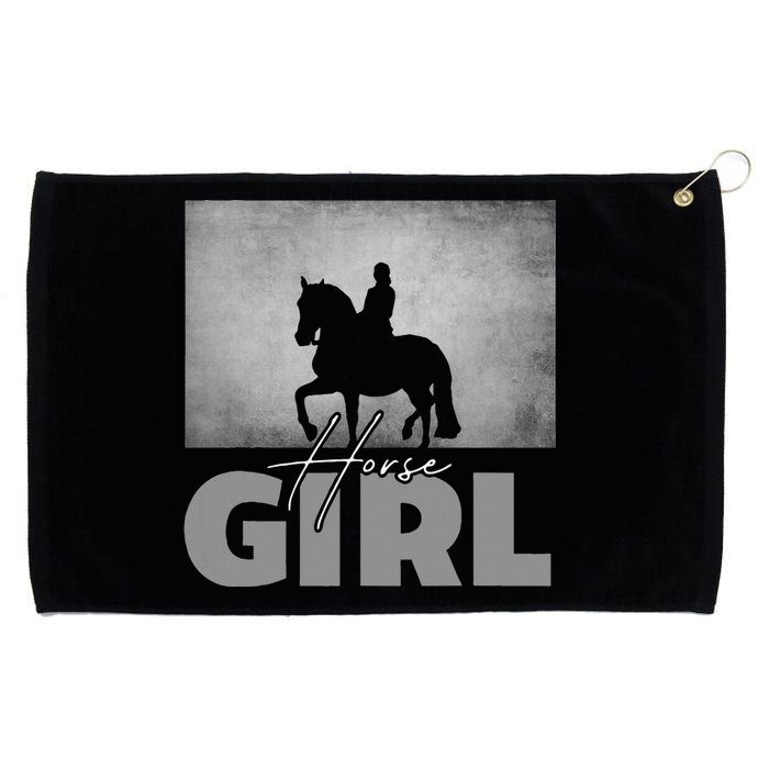 Horse Girl Horseback Riding Grommeted Golf Towel