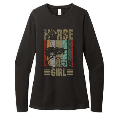 Horse Girl Womens CVC Long Sleeve Shirt