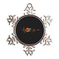 Heartbeat Guitar Metallic Star Ornament