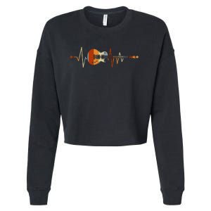 Heartbeat Guitar Cropped Pullover Crew