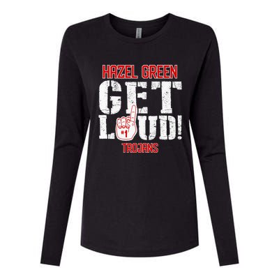 Hazel Green High School Get Loud Premium Womens Cotton Relaxed Long Sleeve T-Shirt