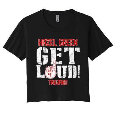 Hazel Green High School Get Loud Premium Women's Crop Top Tee