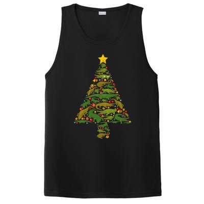 Hilarious Gator Holiday Festive Reptile Xmas PosiCharge Competitor Tank