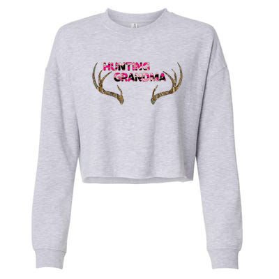 Hunting Grandma Cropped Pullover Crew