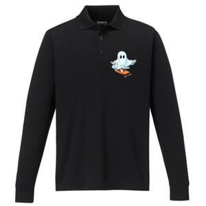 Hippie Ghost Halloween Skateboarder Skateboarding Costume Gift Performance Long Sleeve Polo