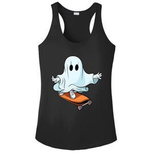 Hippie Ghost Halloween Skateboarder Skateboarding Costume Gift Ladies PosiCharge Competitor Racerback Tank