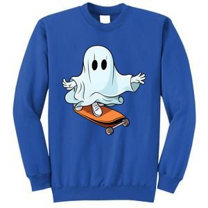 Hippie Ghost Halloween Skateboarder Skateboarding Costume Gift Sweatshirt