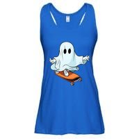 Hippie Ghost Halloween Skateboarder Skateboarding Costume Gift Ladies Essential Flowy Tank