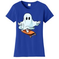 Hippie Ghost Halloween Skateboarder Skateboarding Costume Gift Women's T-Shirt