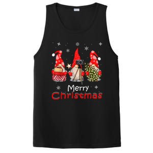 HalloThanksMas Gnomes Halloween Thanksgiving Christmas Happy PosiCharge Competitor Tank