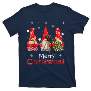 HalloThanksMas Gnomes Halloween Thanksgiving Christmas Happy T-Shirt