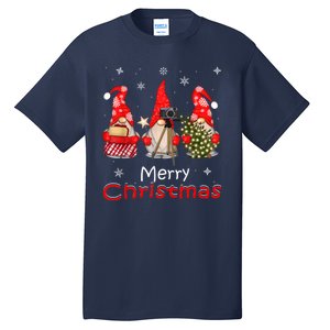 HalloThanksMas Gnomes Halloween Thanksgiving Christmas Happy Tall T-Shirt