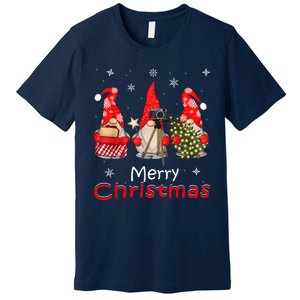 HalloThanksMas Gnomes Halloween Thanksgiving Christmas Happy Premium T-Shirt