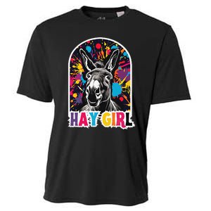 Hay Girl Hay Donkey Laughing Donkey Country Farm Cooling Performance Crew T-Shirt