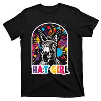 Hay Girl Hay Donkey Laughing Donkey Country Farm T-Shirt