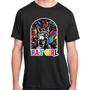 Hay Girl Hay Donkey Laughing Donkey Country Farm Adult ChromaSoft Performance T-Shirt