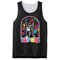 Hay Girl Hay Donkey Laughing Donkey Country Farm Mesh Reversible Basketball Jersey Tank