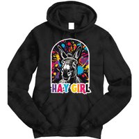 Hay Girl Hay Donkey Laughing Donkey Country Farm Tie Dye Hoodie