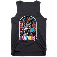 Hay Girl Hay Donkey Laughing Donkey Country Farm Tank Top