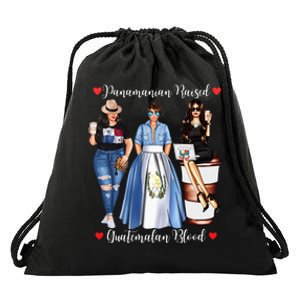 Half Guatemalan Half Panamanian Raised In Guatemala Panama Drawstring Bag